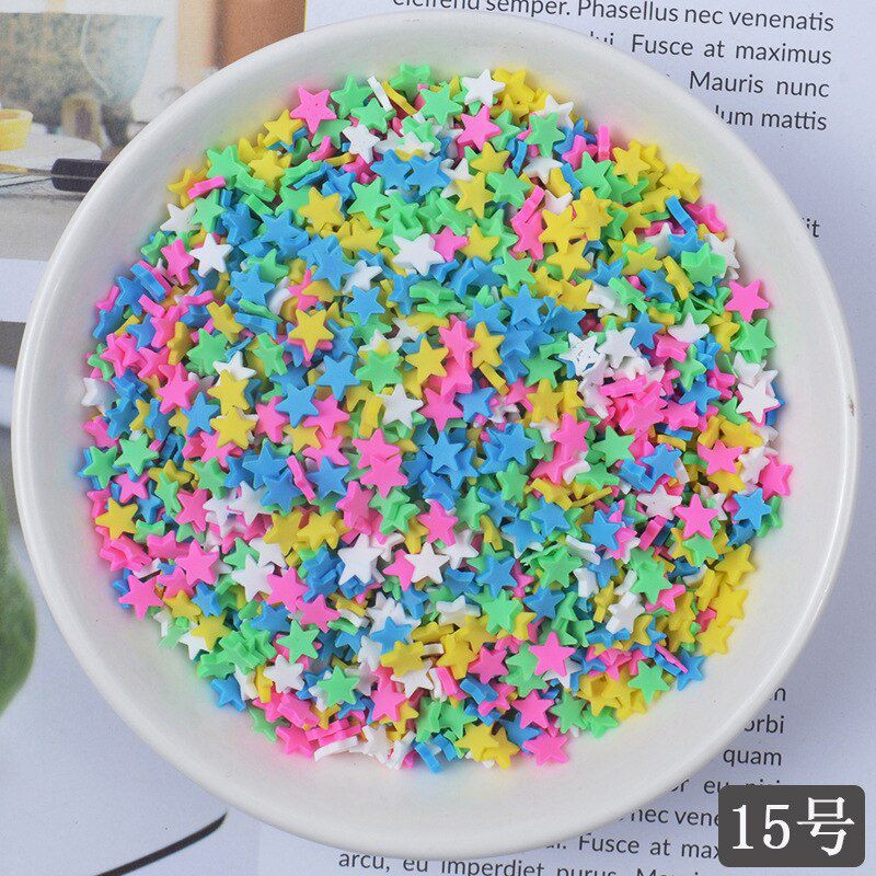 20g/Lot Smile Cloud Slices Sprinkles for Slime Supplies Toy Polymer Clay Charms Accessories Addition for Fluffy Clear Slime