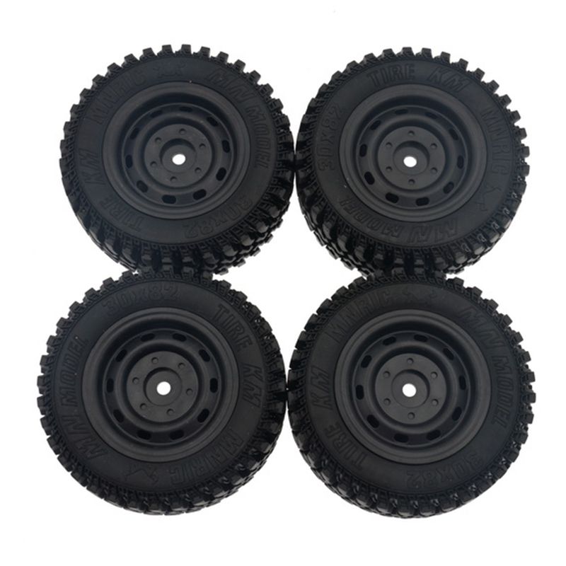 4Pcs Rubber Wheel Tire Tyre Set for MN86 1/12 RC Car DIY Upgrade Spare Parts Accessories