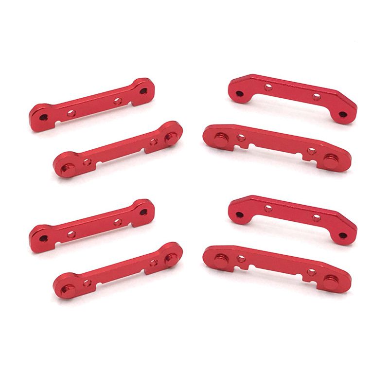 2X Front & Rear Swing Arm Reinforcement Kit with Metal Shaft Sleeve for Wltoys 144001 124019 124018 RC Car Upgrade Parts