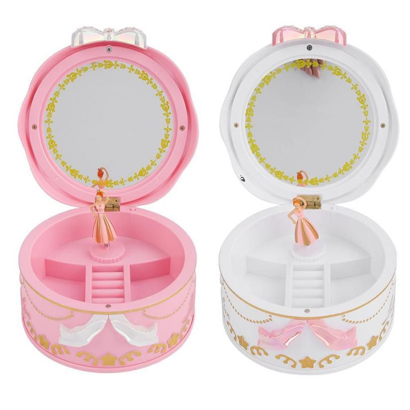New Balle a Music Box Miniature Rotary Jewelry Storage for Kids rls Children Musical
