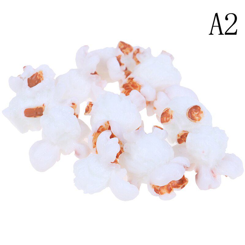 10Pcs Popcorn DIY Slime Charms Supplies Accessories For Slime Filler Miniature Resin Kids Polymer Plasticine Gift
