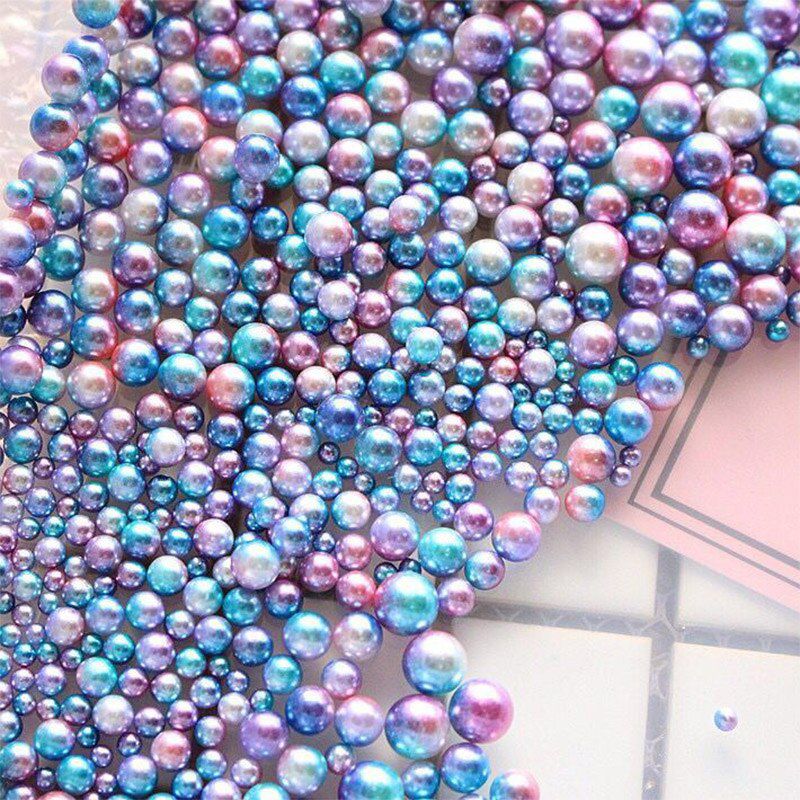 300pcs/lot DIY UV Pearl Particles Accessories Slime Balls Small Tiny Foam Beads For Floam Filler For Slime DIY Supplies 3-8mm