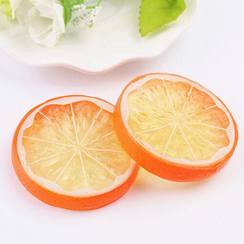 Boxi10pcs/pack Slime Additives Charms Pretend Lemon Slice Cabochons Fruit Filler For Fluffy Clear Cloud Slime Clay