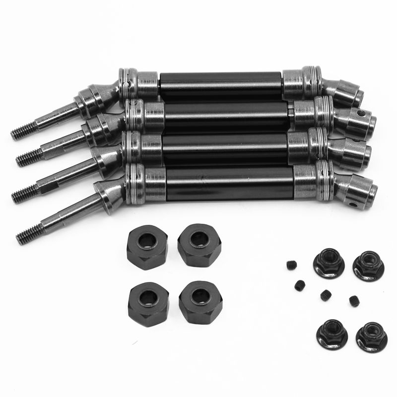 for 1/10 Traxxas Slash 4x4 Stampede VXL 2WD 6851R 6851X 6852R 6852X of CVD Steel Front Rear Drive Shaft Assembly Heavy,B
