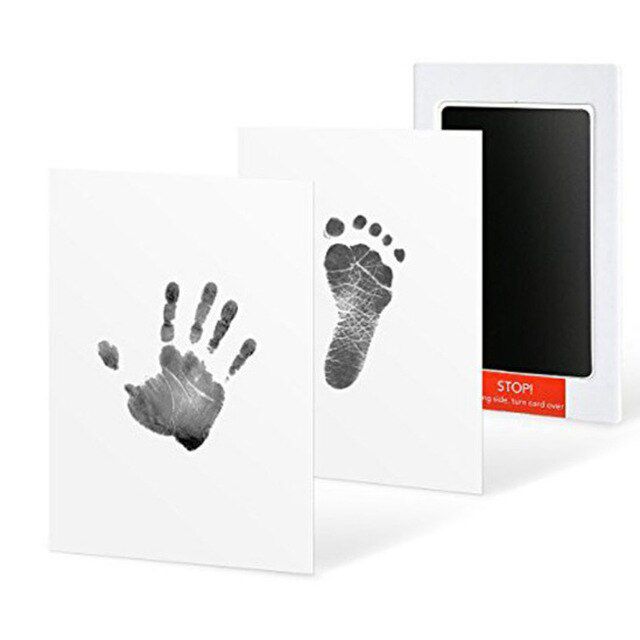 Baby Care Non-Toxic Baby Handprint Footprint Imprint Kit Baby Souvenirs Casting born Footprint Ink Pad Infant Clay Toy Gifts