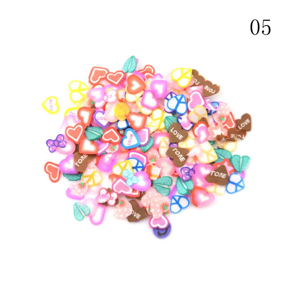 5 Styles Accessories Decor Fruit Polymer Clay Toy DIY Slime Accessories Decor Jelly Mud Hand Gum Polyer Clay Kids Toys