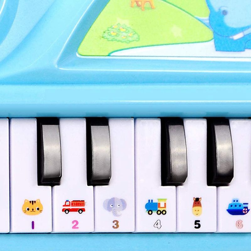 QIAOWA Q Piano Keyboard Toy for Kids Mini Piano Educational Toy Multifunctional Early Education Keyboard Toys (Blue)