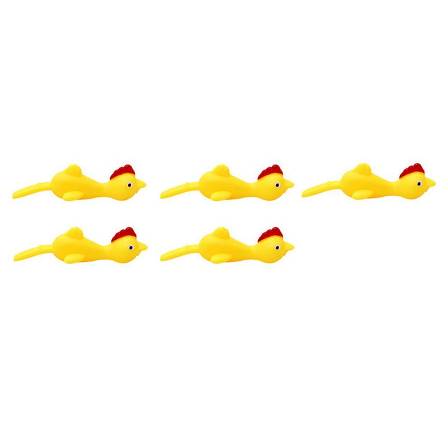 5pcs Vent Ejection Turkey Fun Toys Ejection Chick Children's Creative Toys