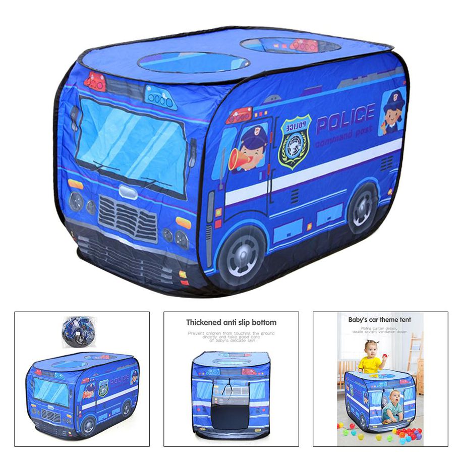 Truck Play Tent for Kids Pretend Play House Camping Quick Set Up fire truck