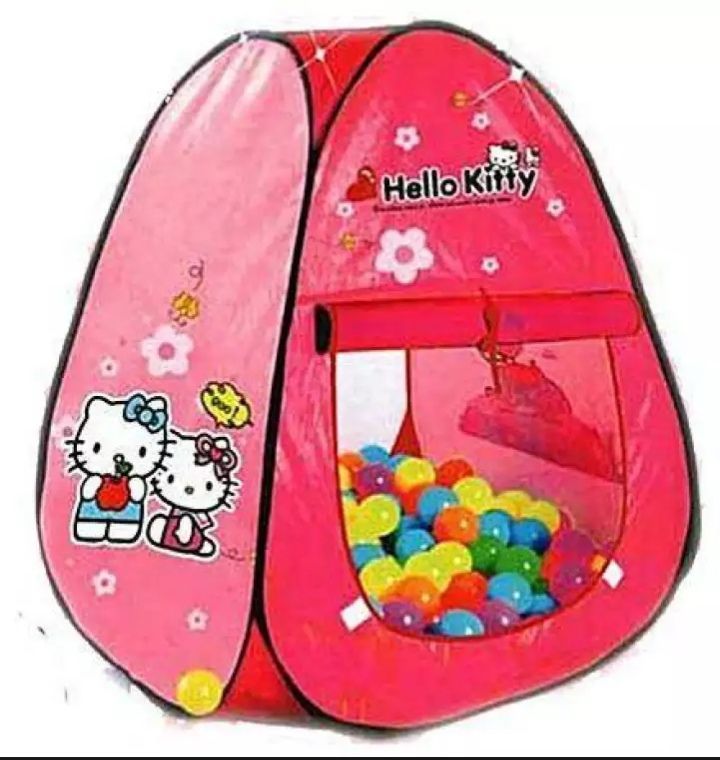 TENT PLAY HOUSE - HELLO KITTY WITH 100 BALLS