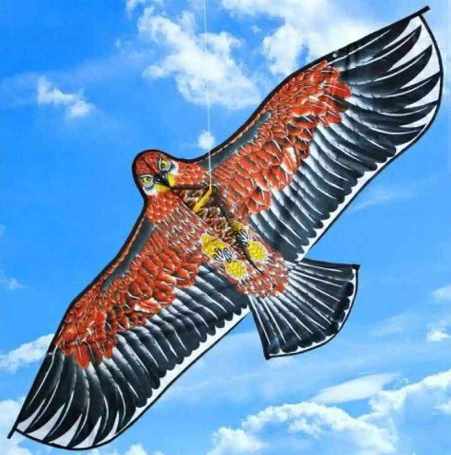 HUGE 54" EAGLE KITE WITH STRING AND HANDLE
