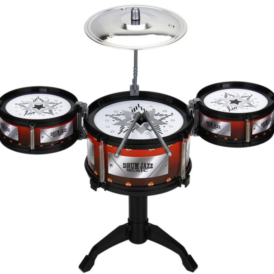 Children Jazz Drum Toy Early Educational Simulation Drum Kit Music Instrument Christmas Gift