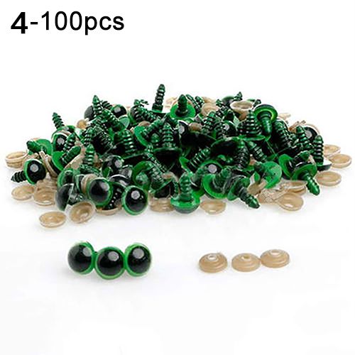 100Pcs 8mm Plastic Safety Eye DIY cessory for Bear Doll Plush Puppet Toy Craft