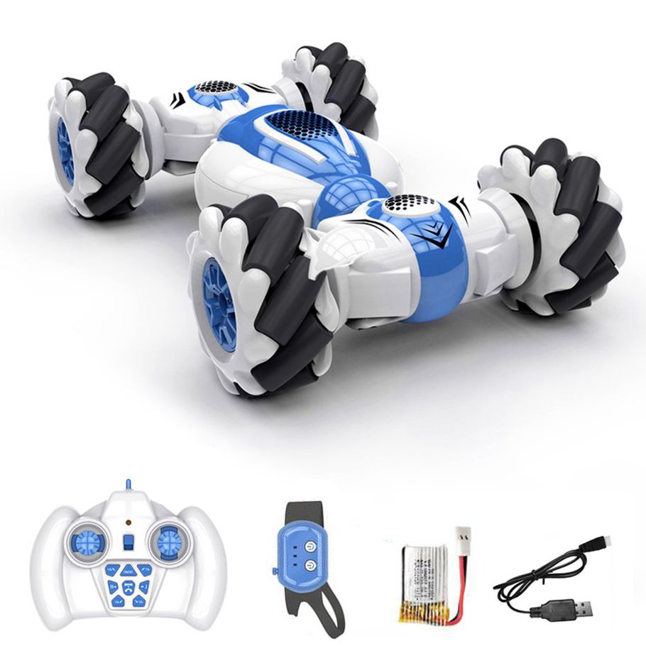 OU S-012 2.4G Mini Remote Control RC Car Stunt Double-Side Roll Rotary Car Gesture Induction Twisting Drift Off-Road Cars