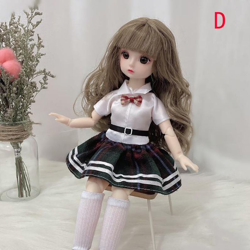 30cm BJD Doll 1/6 Princess Doll Dress DIY Clothes Girls Toy Gift(without Doll) For Toy Accessories
