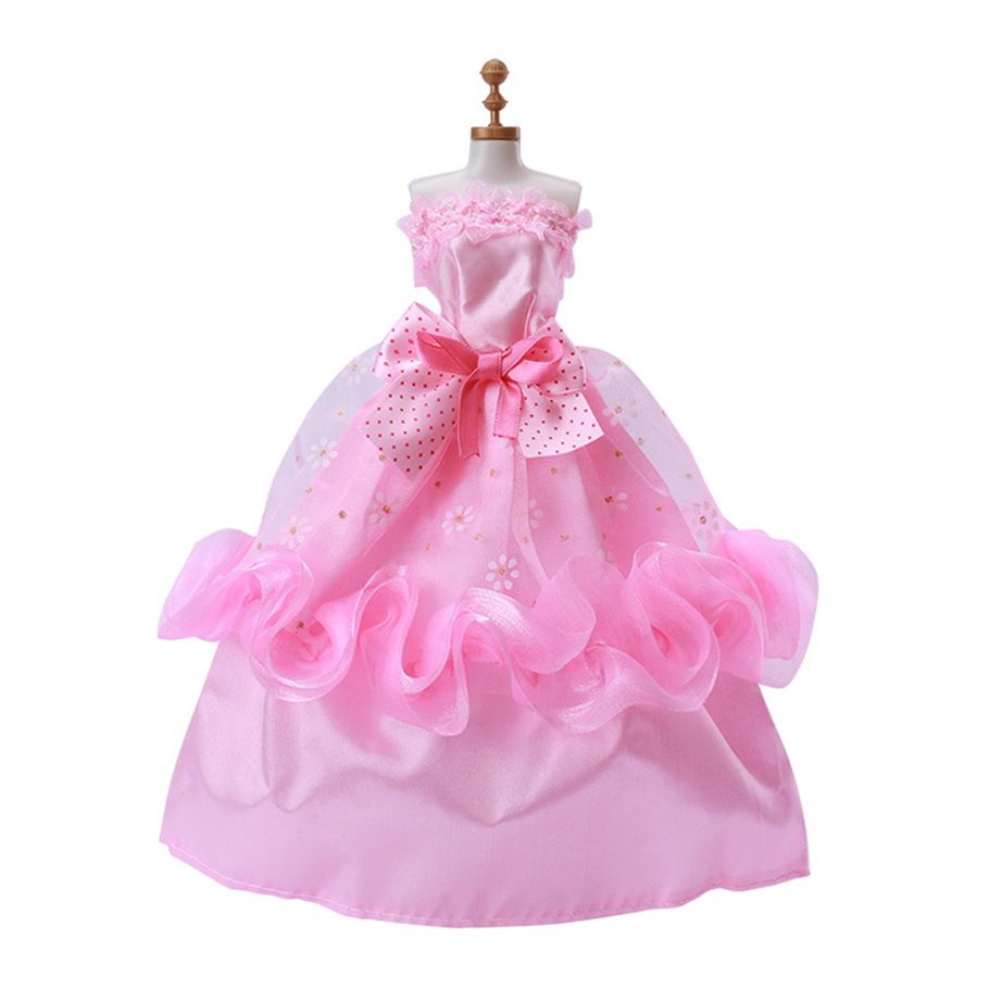 1 Set Of Handmade Fashion Princess Dresses Clothes For Dolls With A Height Of 30cm (without Dolls) color