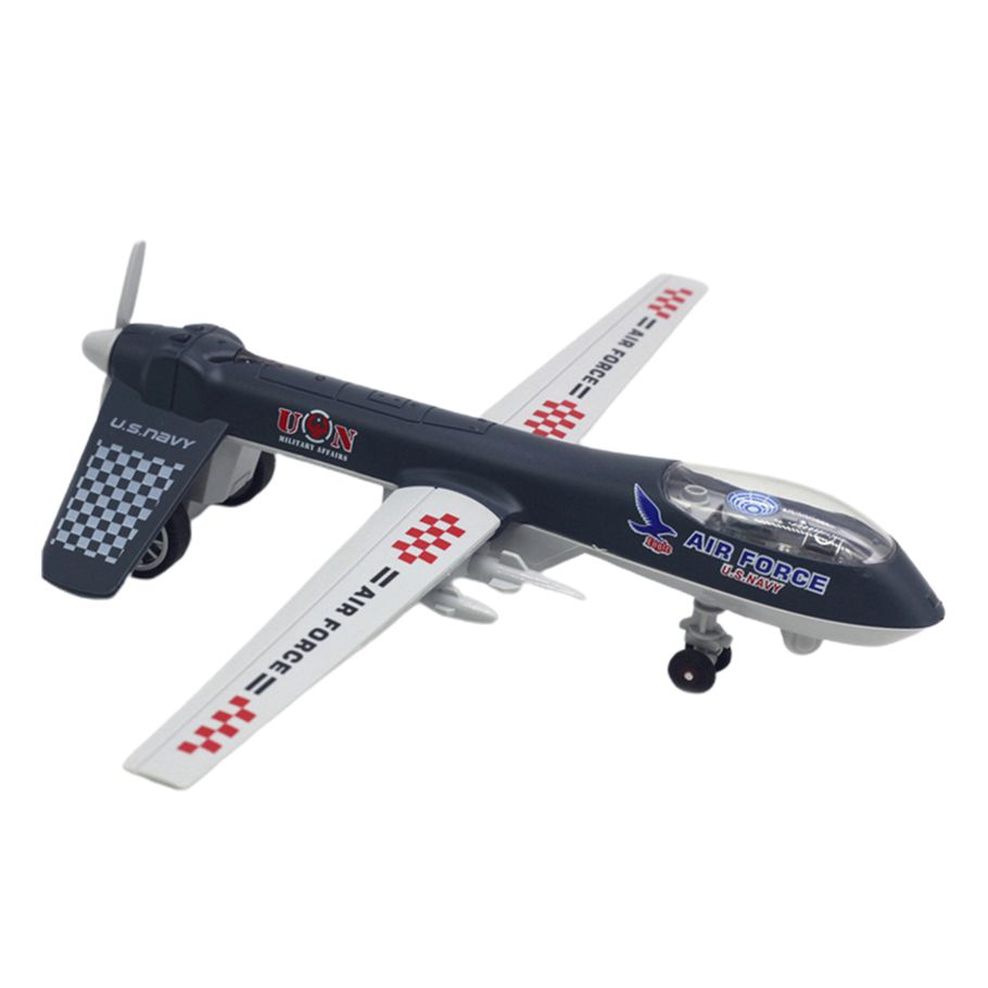 Luminous Airplane Toy Endurance Pull Back RQ-4 Airplane Model Toy