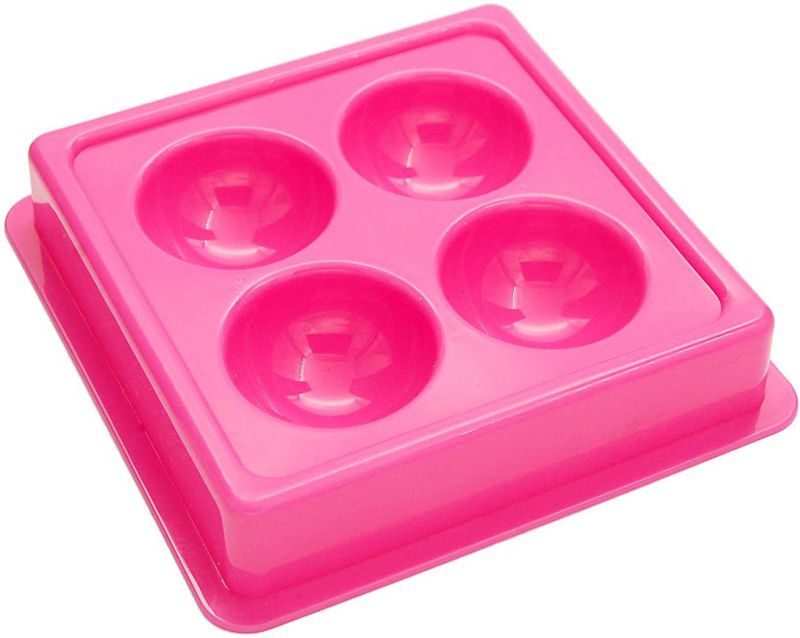 Elecsera Facial Cosmetic 4 Cups Tool Tray Plastic Washable For Salon, Pink Colour Tray Tray