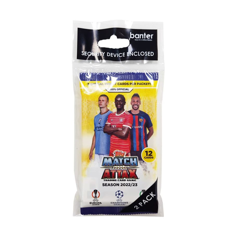 2 Pack Topps Match Attax Season 2022/23 Trading Card Game