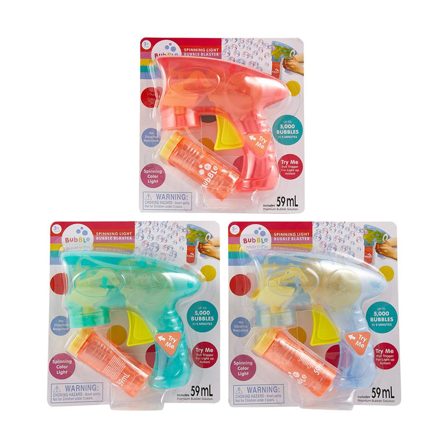 Light Up Bubbles Blaster - Assorted