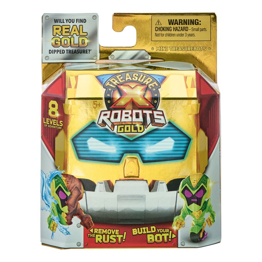 Treasure X Robots Gold Mini Robots: Remove, Build, Discover - Assorted
