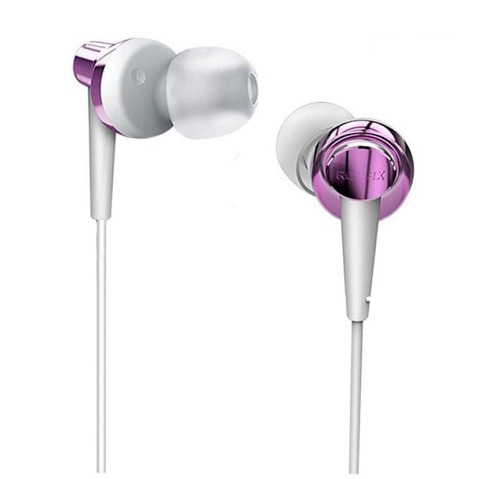 RM-575 Pro 1.2m Wired Plated Headphone - Purple