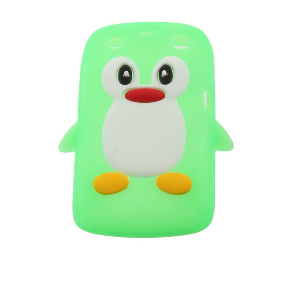 3D Penguin Shape Silicone case cover for Blackberry 9360 /9350 /9370/Curve