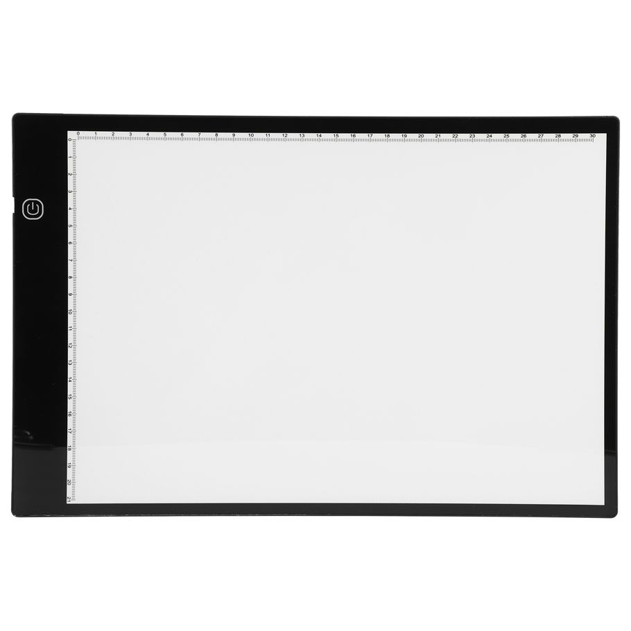 Himeng La LED Light Pad Artcraft Tracing A4 Highlight Dimmable Sketching Designing Board US Plug 110‑240V