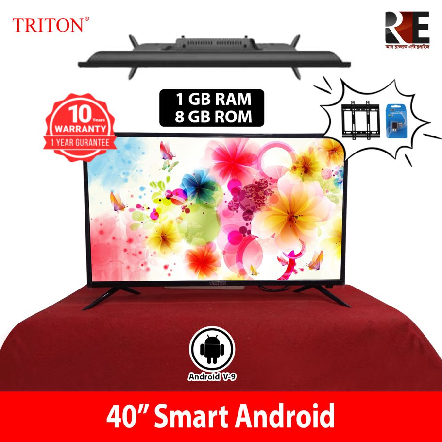 triton 40 inch smart android 4K supported led tv