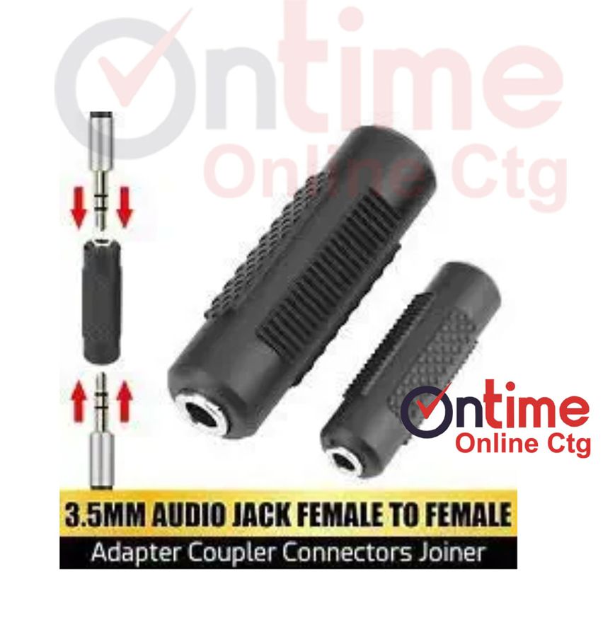 3.5mm Female to Female (1pcs) stereo Audio Jeck Join Female to female join connector, 1pcs