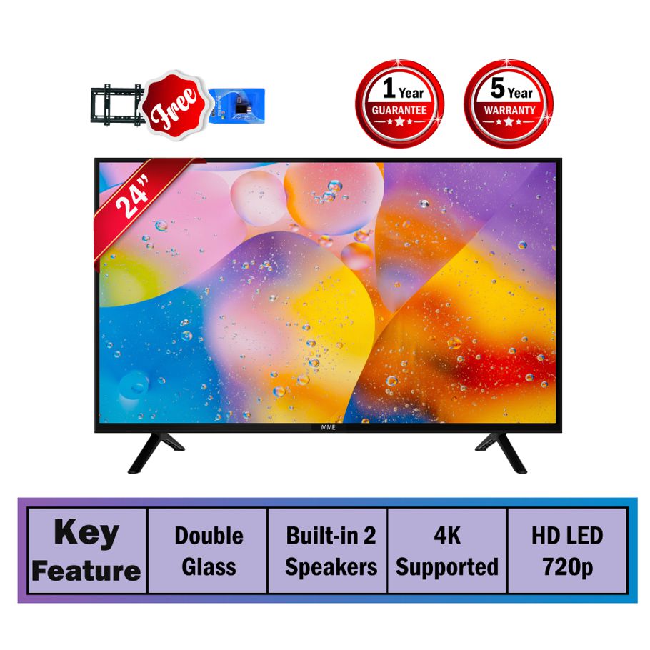 MME 24″ HD LED Double Glass TV