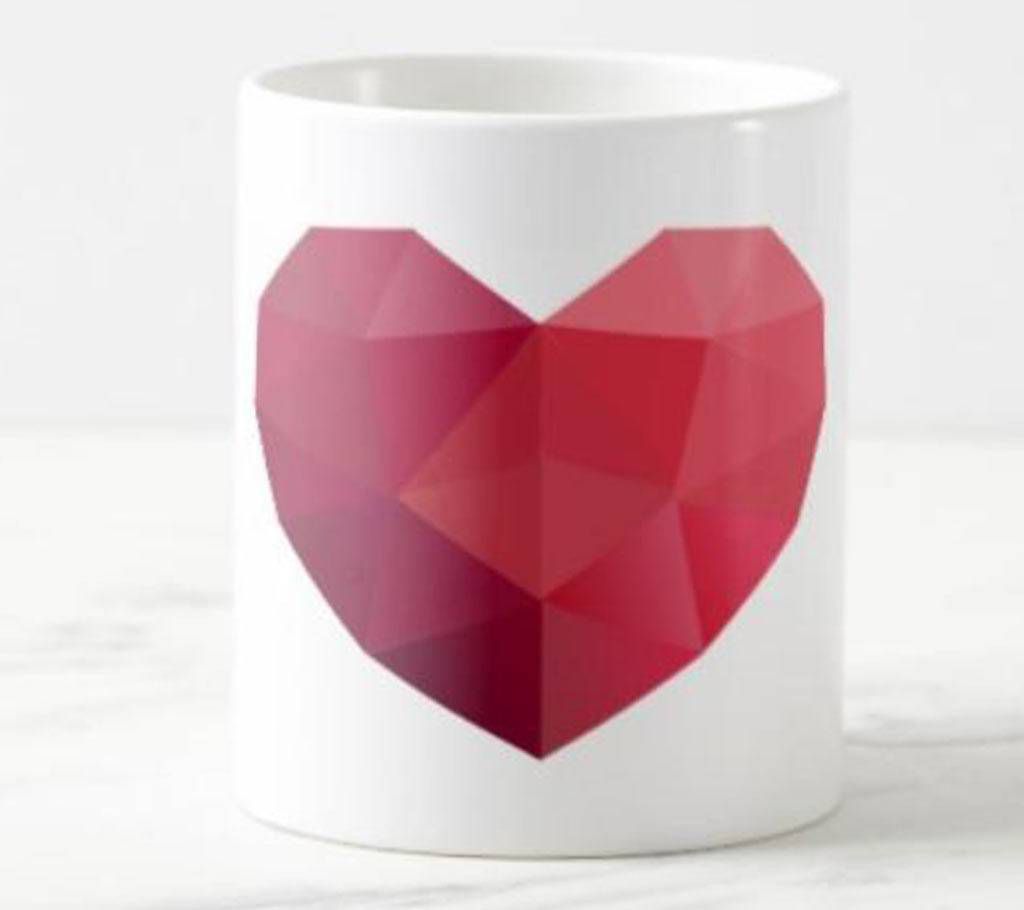 Heart Shape Mug for Couple