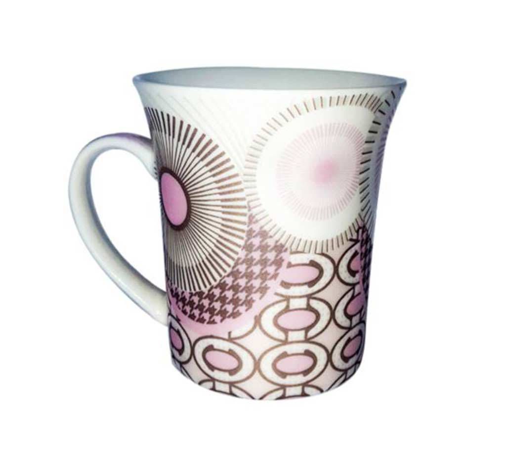Pink Circled Mesmerizing Designed  Ceramic Mug