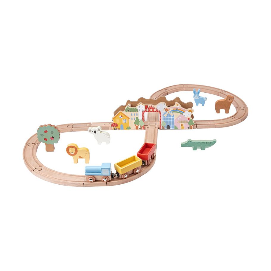 29 Piece Wooden Wonderland Train Set
