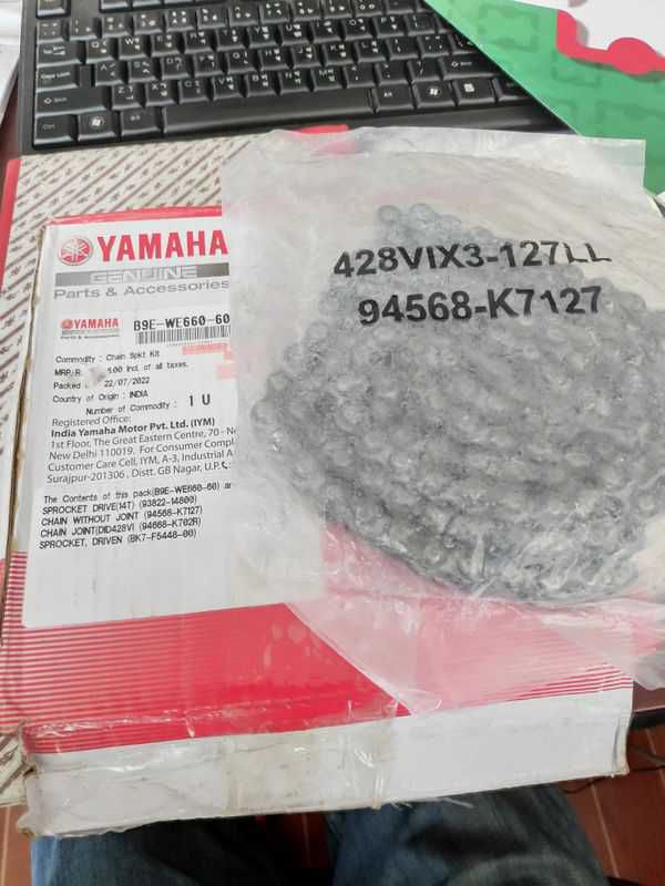 Yamaha R15 V3 Stock O ring Rubber Chain.