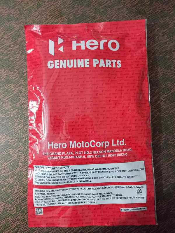 Genuine Indian Hero Pleasure Air Filter
