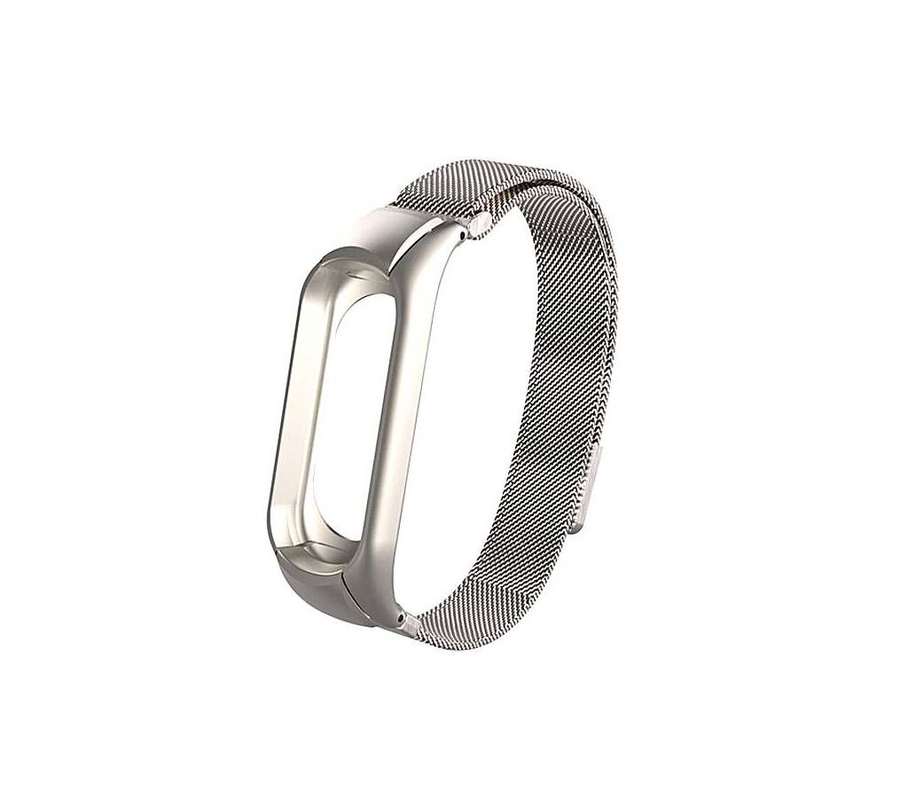 Stainless Steel Bracelet for Xiaomi Mi Band 3 - Silver