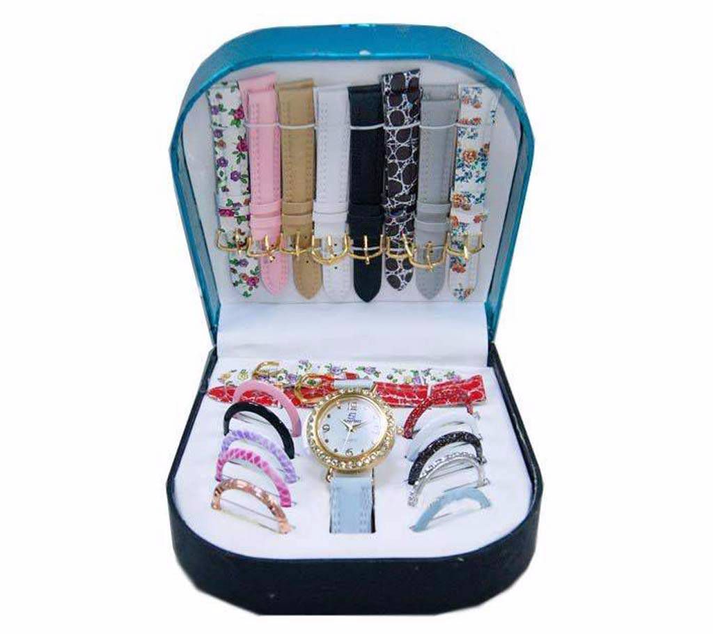 11 in 1 Changeable Dial Ladies Watch