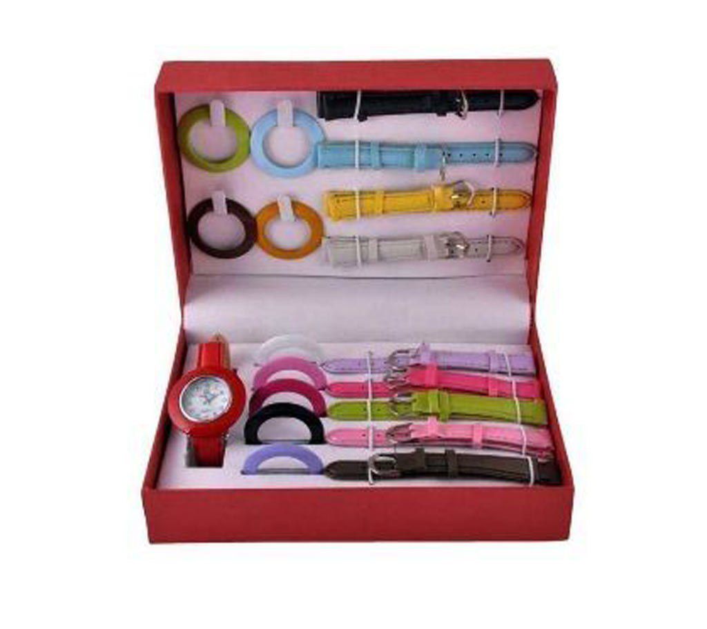 10 IN 1 Dial Changeable ladies watch 