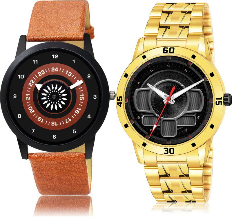Analog Watch - For Men New Quartz 2 Watch Combo For Boys And Men - B384-(8-S-21)