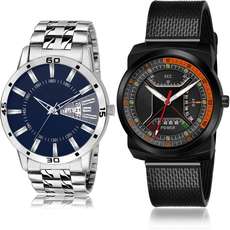 Analog Watch - For Men Modern Fashion 2 Watch Combo For Boys And Men - BL46.102-(56-S-10)