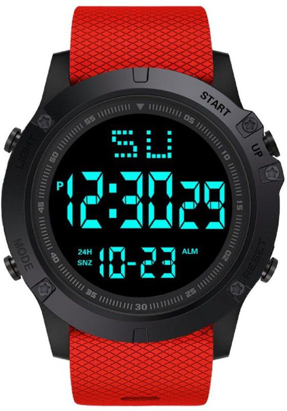Scarter Stylish Black Dial Multi-functional Men Digital Watch - For Boys Digital Watch - For Boys