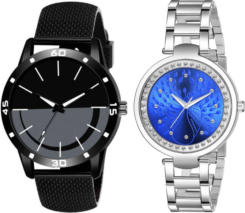Analog Watch - For Men & Women GL-2585|Pack of 2 New Couple Combo New Sleek Look