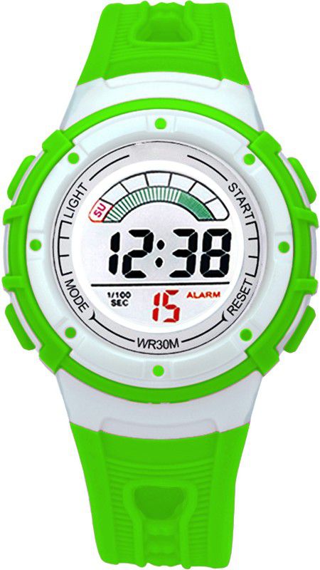 Vibrant Color Collection Multifunction Alarm,Chrono,Backlight Digital Watch - For Boys & Girls EF56095-9GREEN