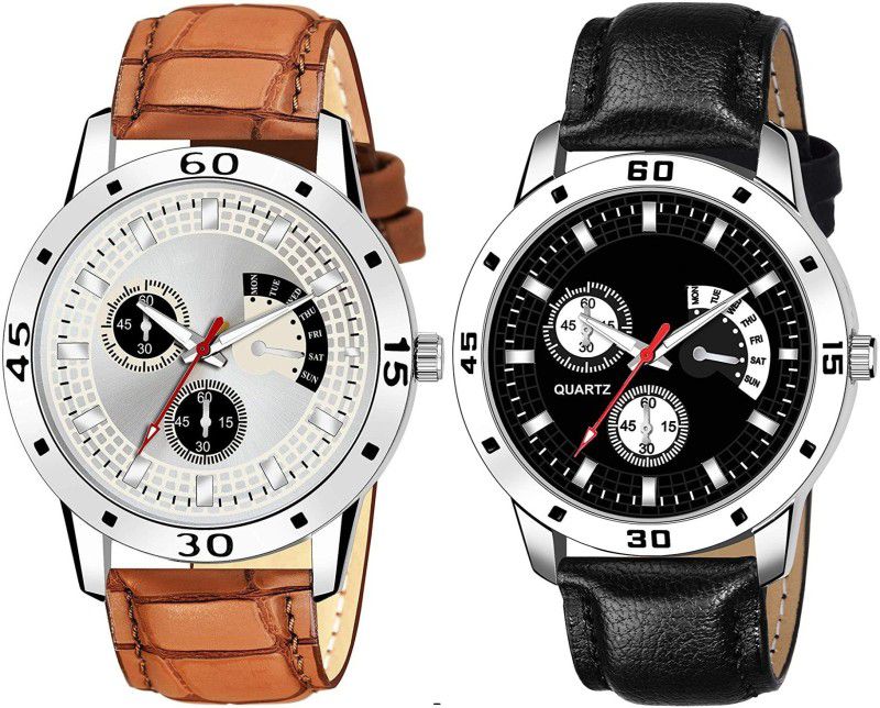 Analog Watch - For Boys MAN_141+MAN_142 STYLISH ALL NEW DESIGNER WATCH COMBO FOR MEN AND BOYS