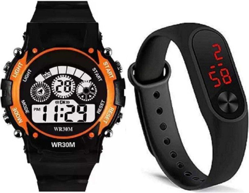 Digital Watch - For Boys & Girls OR-BLACK (EDC-426) NEW COLLECTION OF ATTRACTIVE DIGITAL WATCHES FOR GIRLS & BOYS