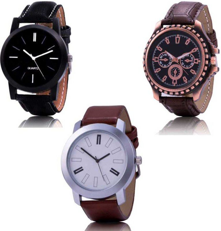 Analog Watch - For Men Gents Exclusive (Casual+PartyWear+Formal) Designer Combo Watch Analog Watch - For Men