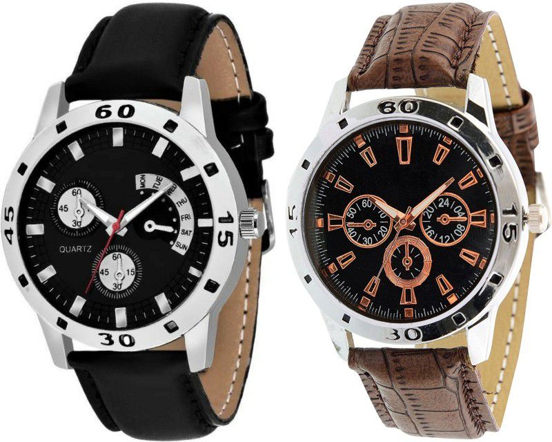 Analog Watch - For Men Style Statement Combo Of Two OT-207-212