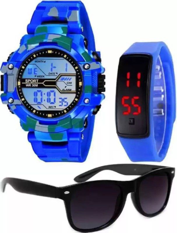 True Latest 2022 Diwali Eid Gift Best Hot Sale Superb Quality Festival Gift Digital Watch - For Boys Bestseller 2022Just Smile:)Wayfarer Sunglass With Watches 100% Comfortable