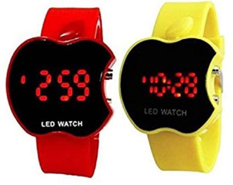 OT194 Digital Watch - For Boys & Girls Red Yellow Led Stylish Watch Ideal For Boys & Girls (OT194)